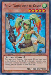 Reeze, Whirlwind of Gusto - HA06-EN012 - Super Rare - 1st Edition